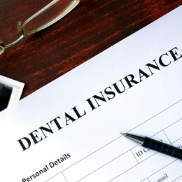 an empty dental insurance claim form