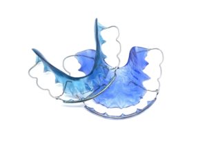 Set of blue retainers